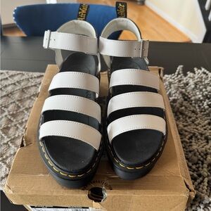 Dr. Martens White Sandals / NEW with box